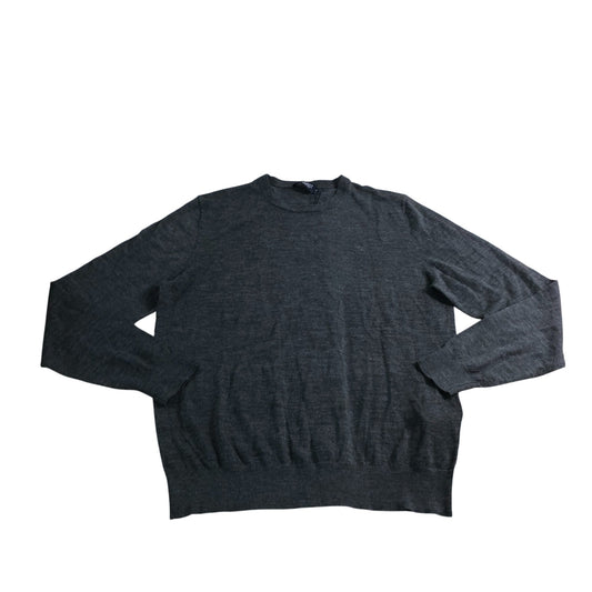 Hackett London Merino Silk Crew Neck Jumper Size M Men's Charcoal Knitwear