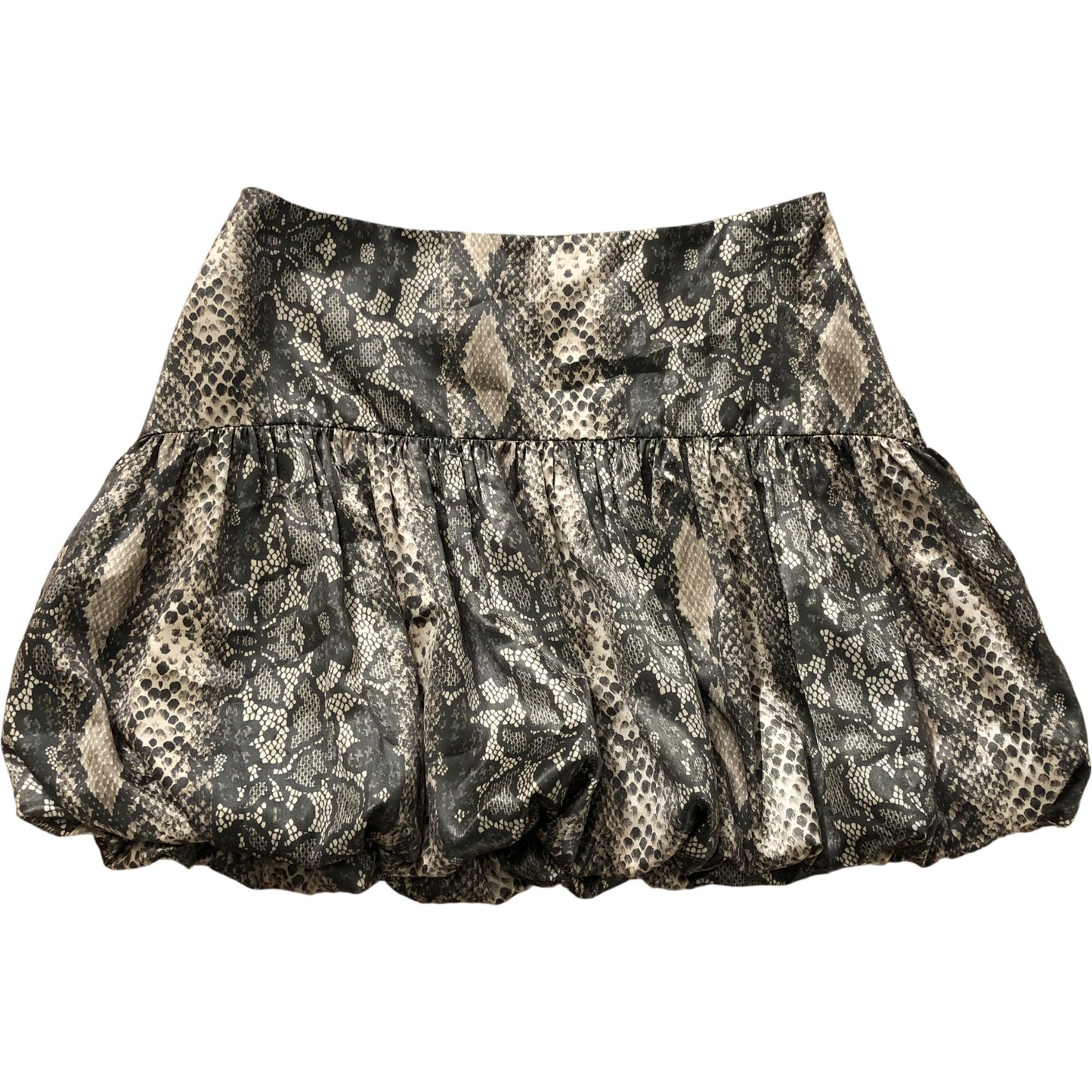 River Island Women's Snake Print Short Bubble Skirt Size 10