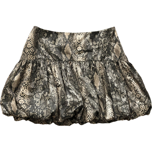 River Island Women's Snake Print Short Bubble Skirt Size 10