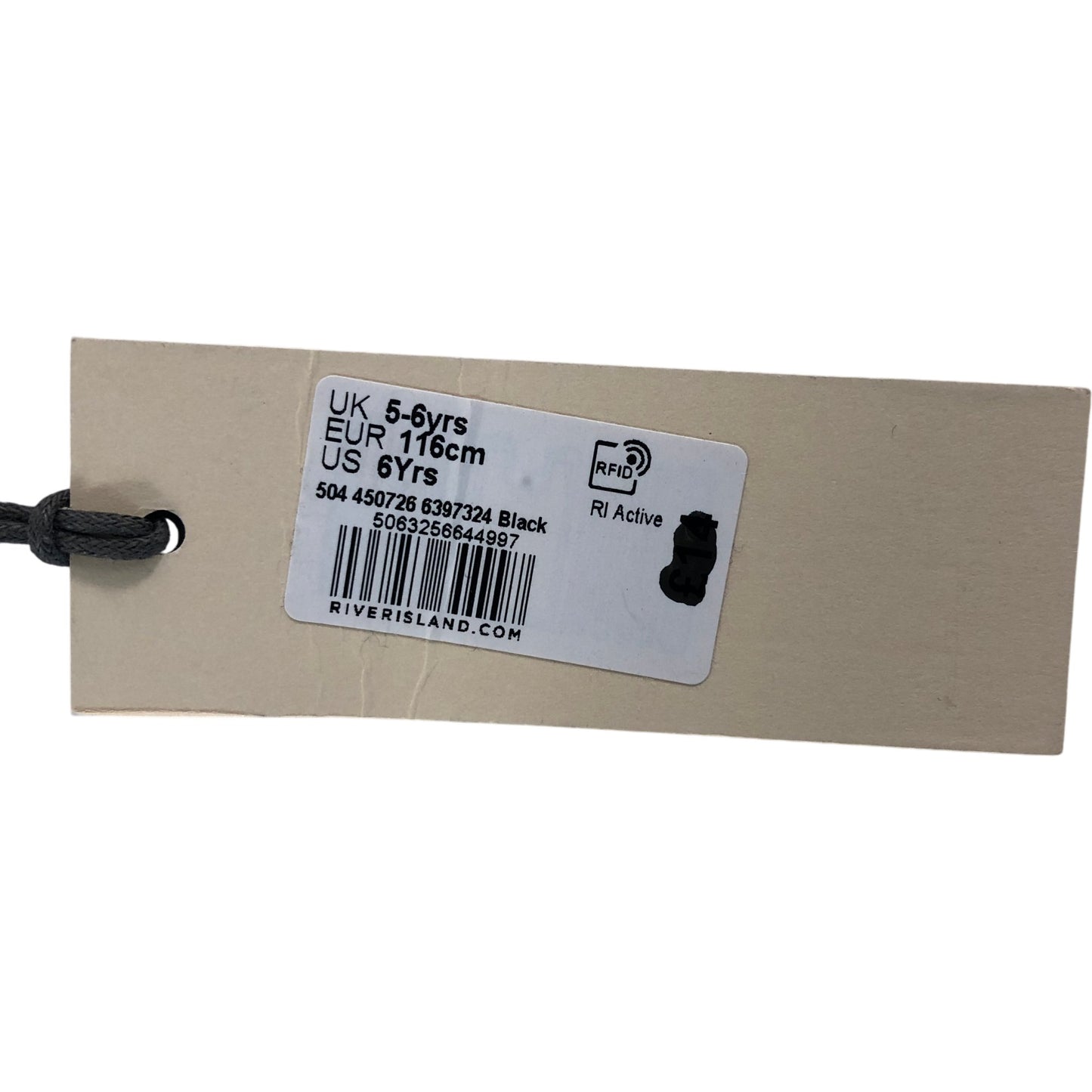 RIVER ISLAND Girls Activewear Shorts Size 5-6 Years White Black Green Stripe