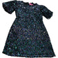 Love & Roses Sequin Dress UK10 Women's Short Sleeve Purple Black Evening Party