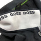 BOSS Regular Fit Polo Shirt 3XL Men's Black With White Stripes Classic Style