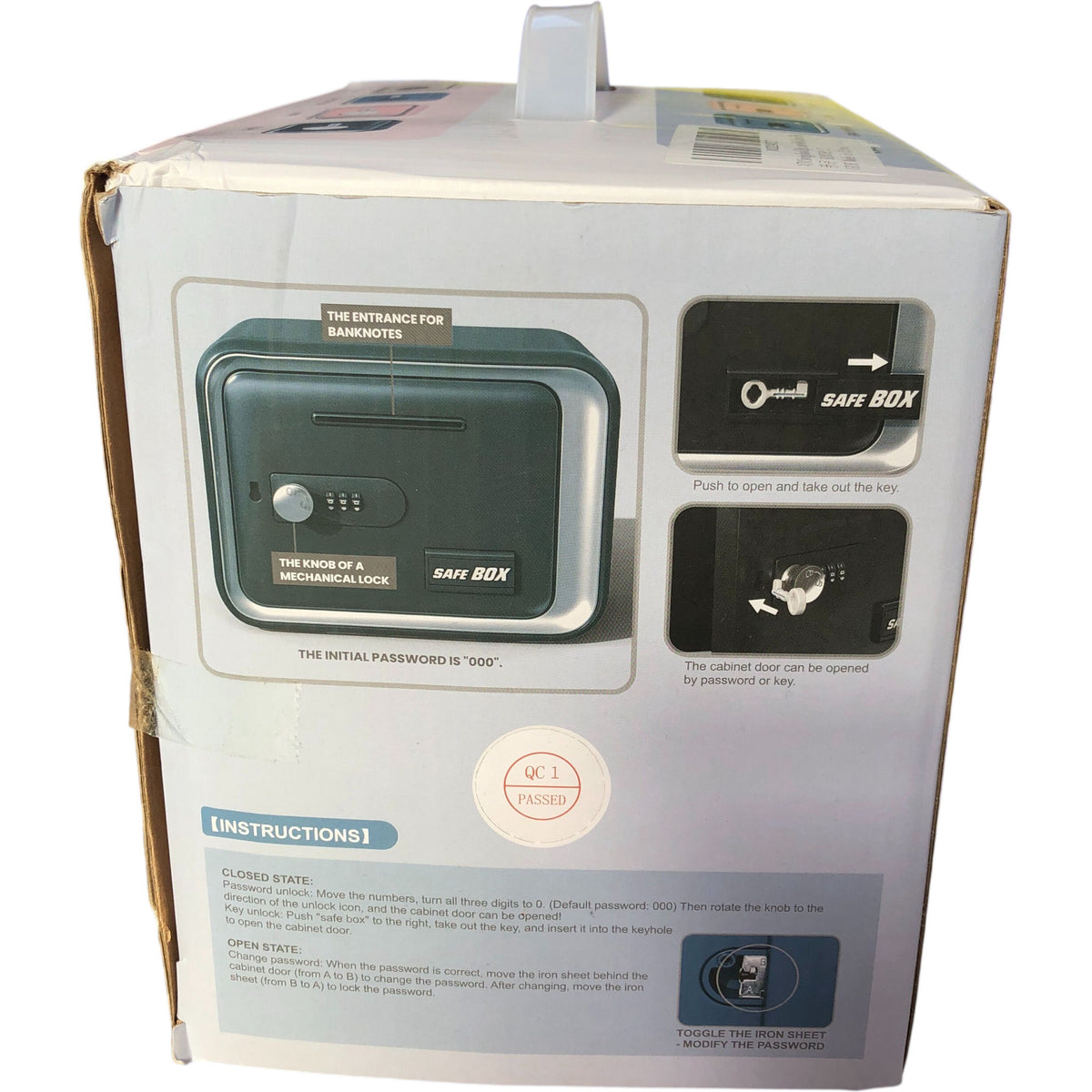 Safe Box Piggy Bank Password Unlock Pink
