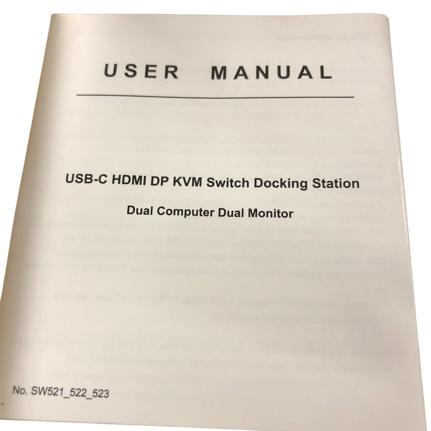 CMSTEDCD Docking Station JHS-UK-SW523 USB-C HDMI DP KVM Dual Monitor