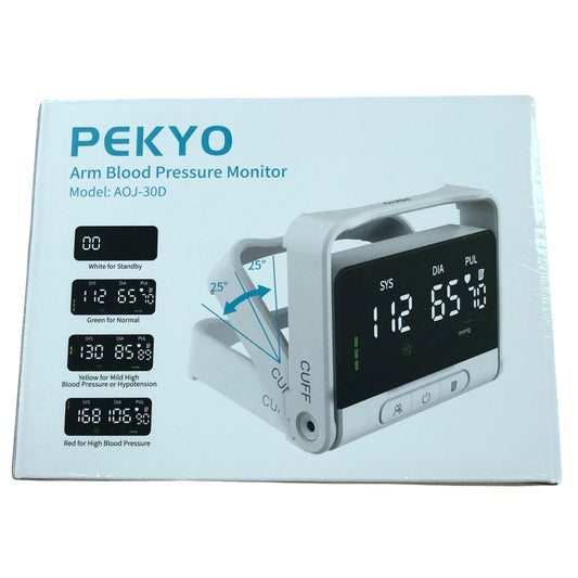 PEKYO Arm Blood Pressure Monitor AOJ30D Large Screen Automatic Cuff