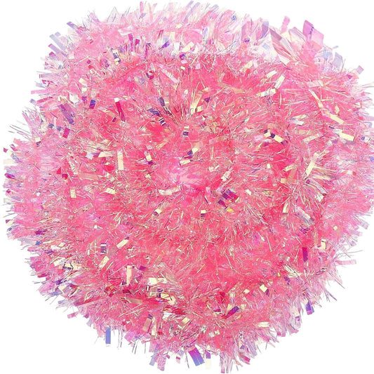 Pink Rainbow Christmas Tinsel