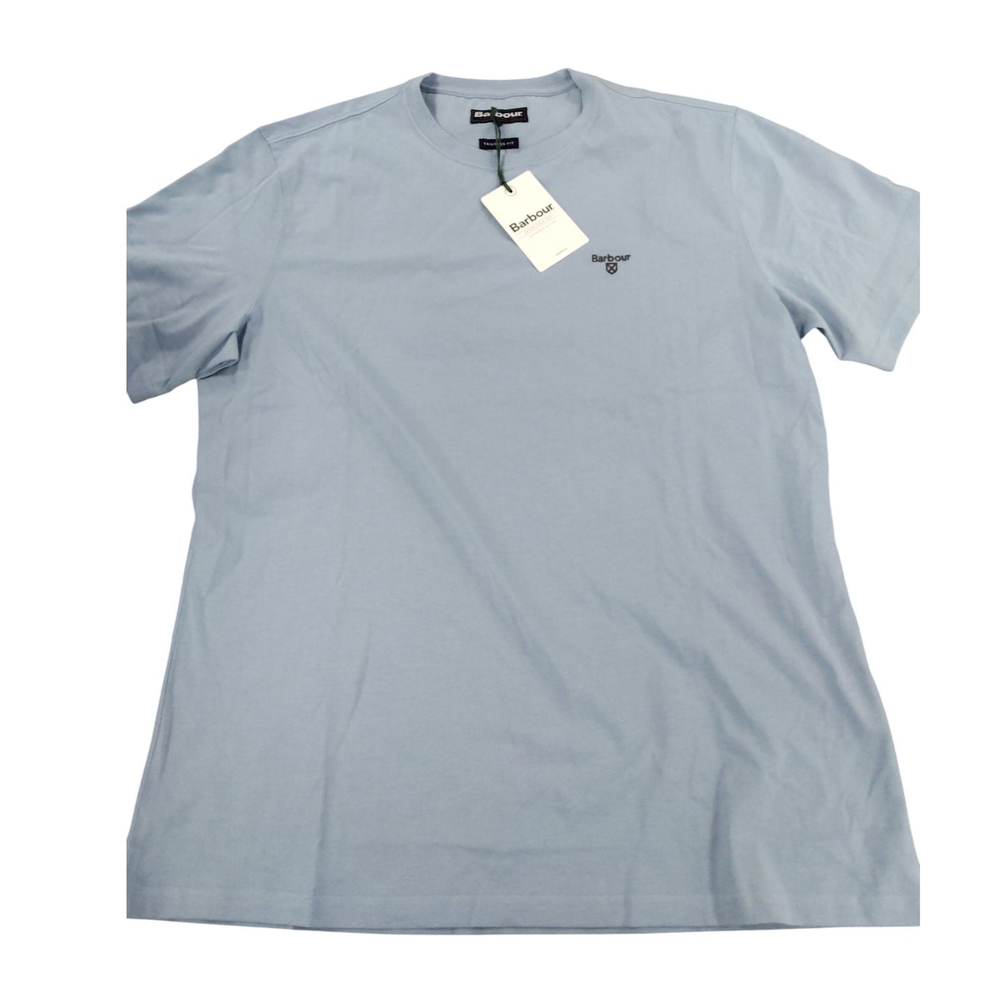 Barbour Essential Sports Tee L Men's Tailored Fit Cotton Light Blue MTS0331BL55