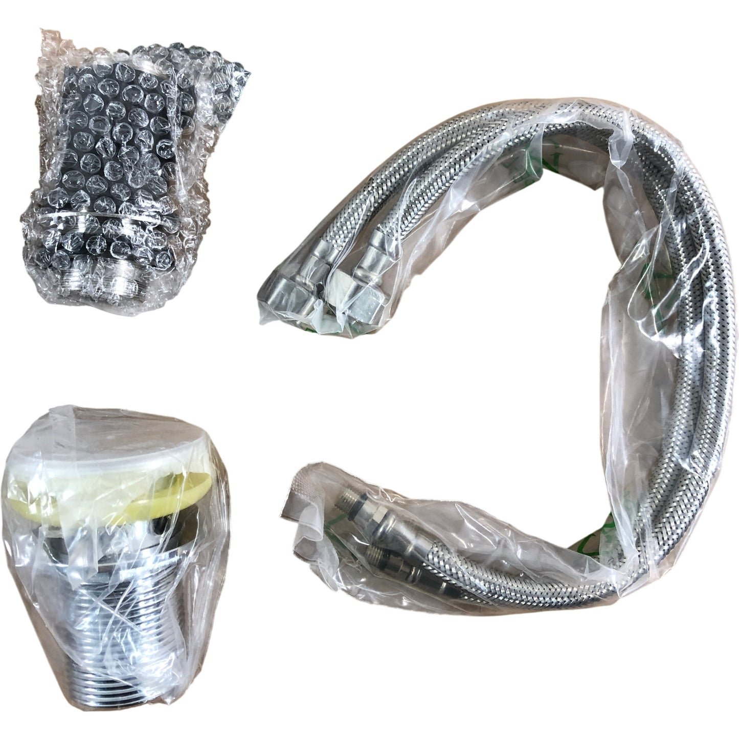 WASSERHYTHM Bathroom Lever Chrome Sink Tap New Water Tap with Accessories