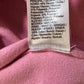 River Island UK8 Women's Pink Sweater Top With White Long Sleeves And Buttons