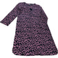June Jersey Shift Dress UK8 Women's Pink Print Long Sleeves