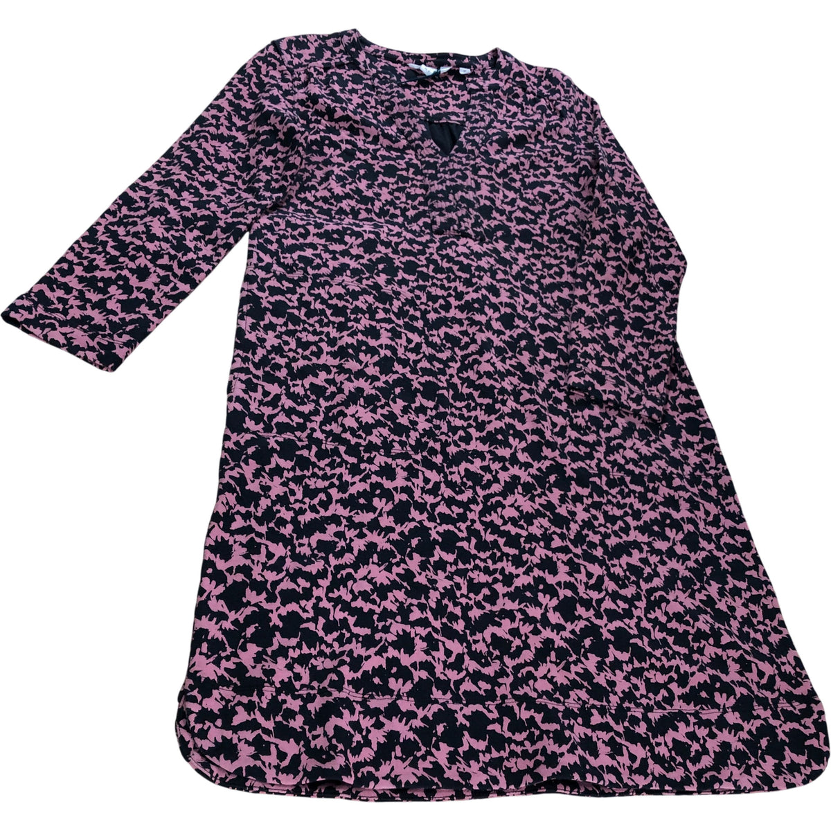 June Jersey Shift Dress UK8 Women's Pink Print Long Sleeves