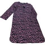June Jersey Shift Dress UK8 Women's Pink Print Long Sleeves