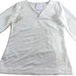 Branded White V Neck Layering Top - Size 6