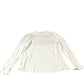 Boden Long Sleeve Top Women's White Ruffled Neck Cotton Modal Blend UK14