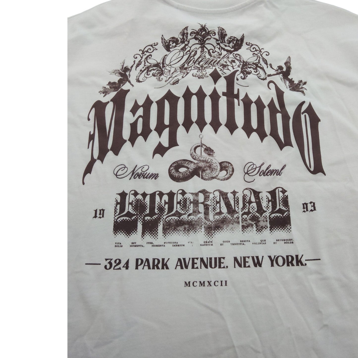 River Island Magnitude Eternal UKXXL Men's Graphic T-Shirt White New With Tags