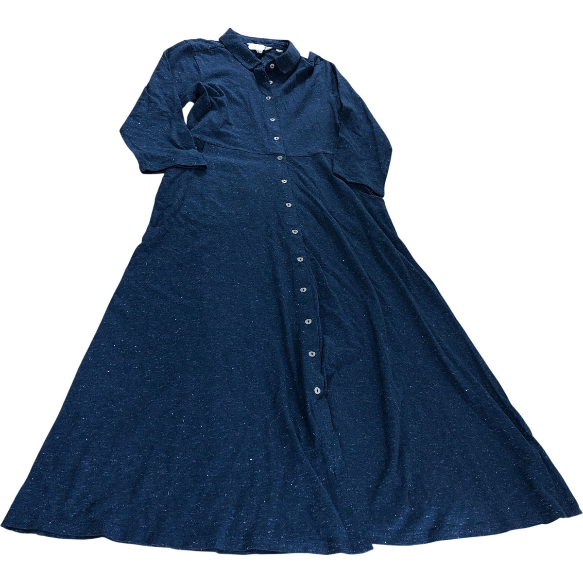 Rua Sparkle Jersey Dress UK8 Women's Deep Blue Long Sleeve