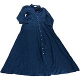 Rua Sparkle Jersey Dress UK8 Women's Deep Blue Long Sleeve
