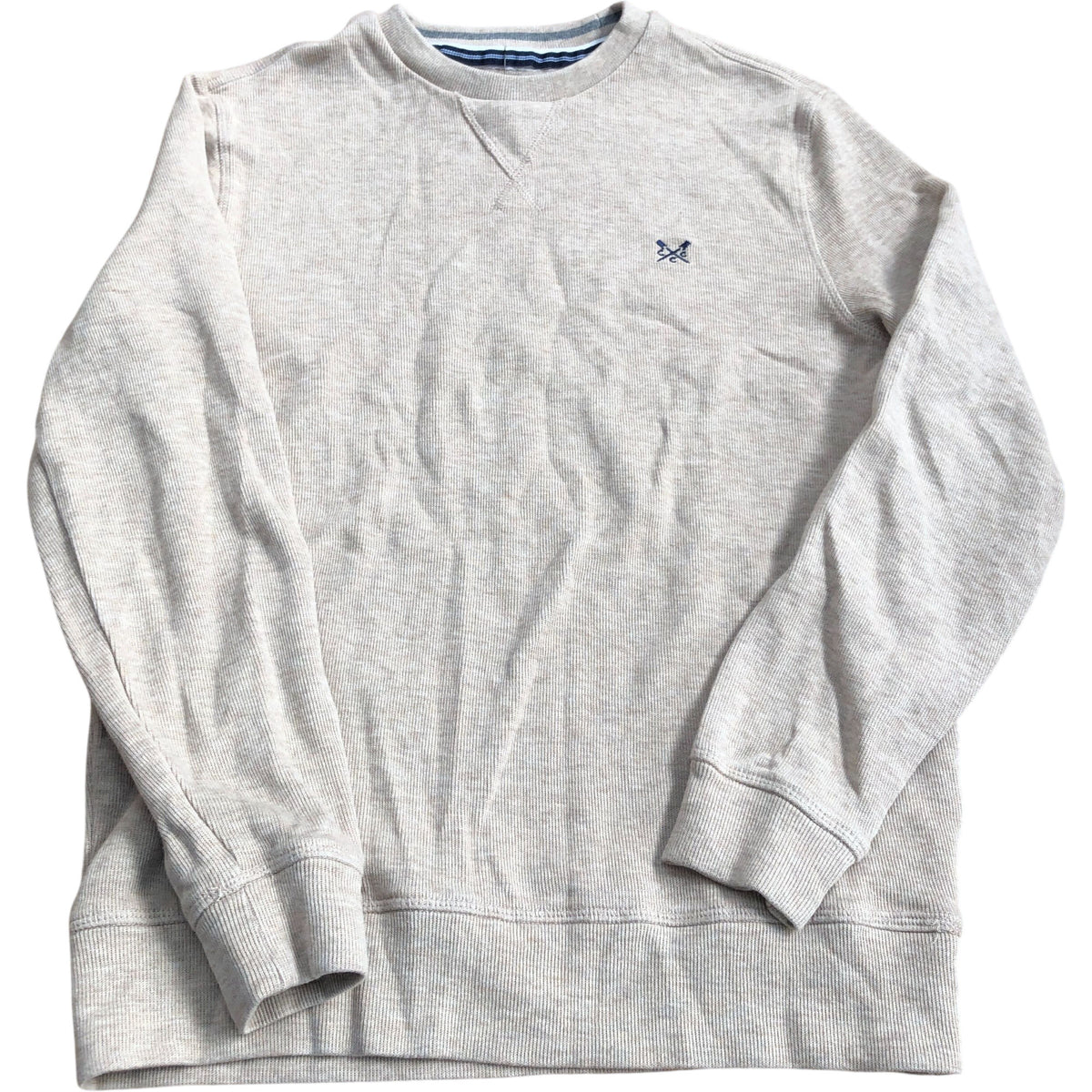 Crew Clothing Company Casual Beige Cotton Sweatshirt Size S