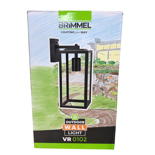 Brimmel Outdoor Wall Light VR0102 E27 Base Weather Resistant Sensors New