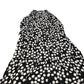 Baukjen Black White Polka Dot Dress UK Size 14 Women's Tiered Long Sleeve