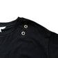 River Island Relaxed T-Shirt Black Women's Cotton Top with Eye Size 10