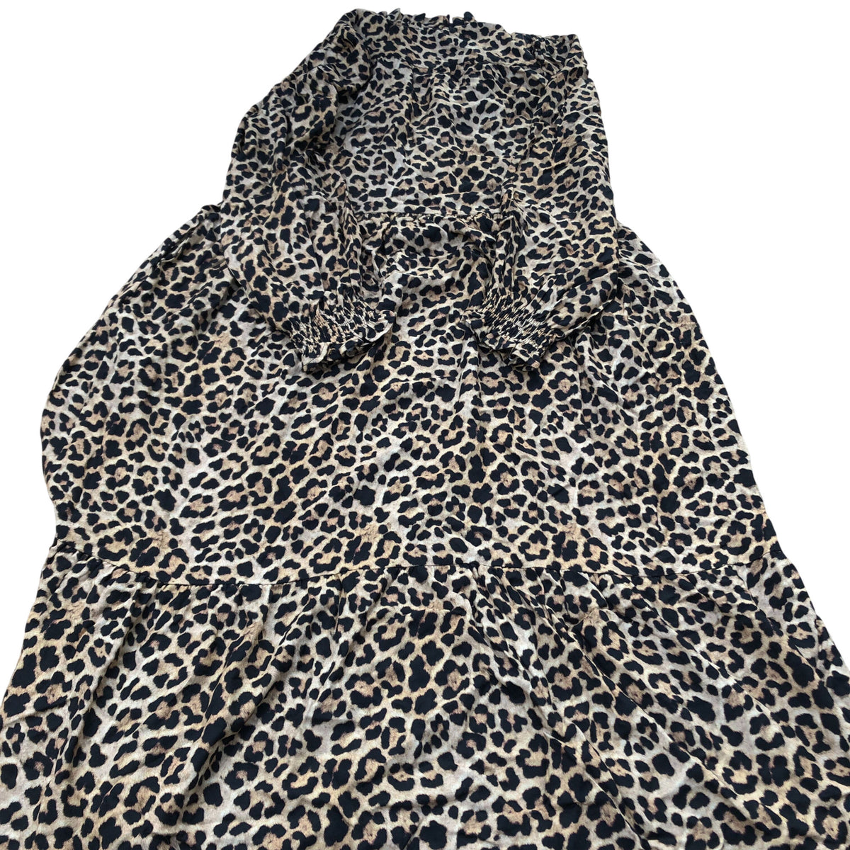 Baukjen Leopard Print Dress UK Size 10 Women's Midi Viscose Casual Style
