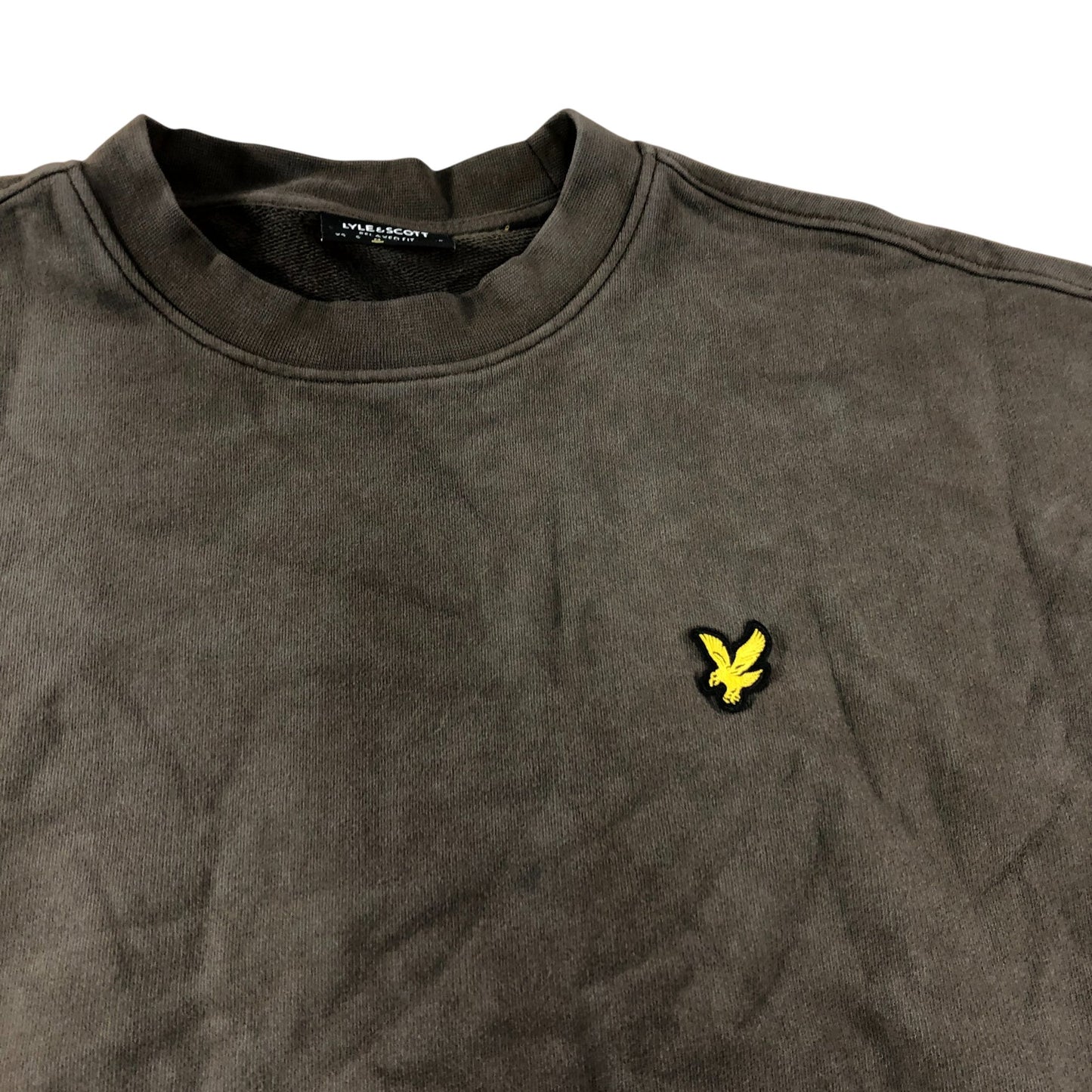 Branded Grey Cotton Sweatshirt - Size Medium