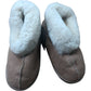 JCP Leathers Womens Genuine Sheepskin Slippers Tan Warm Cozy Shoes