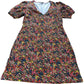Boden V Neck Floral Mini Jersey Dress - Size 12L