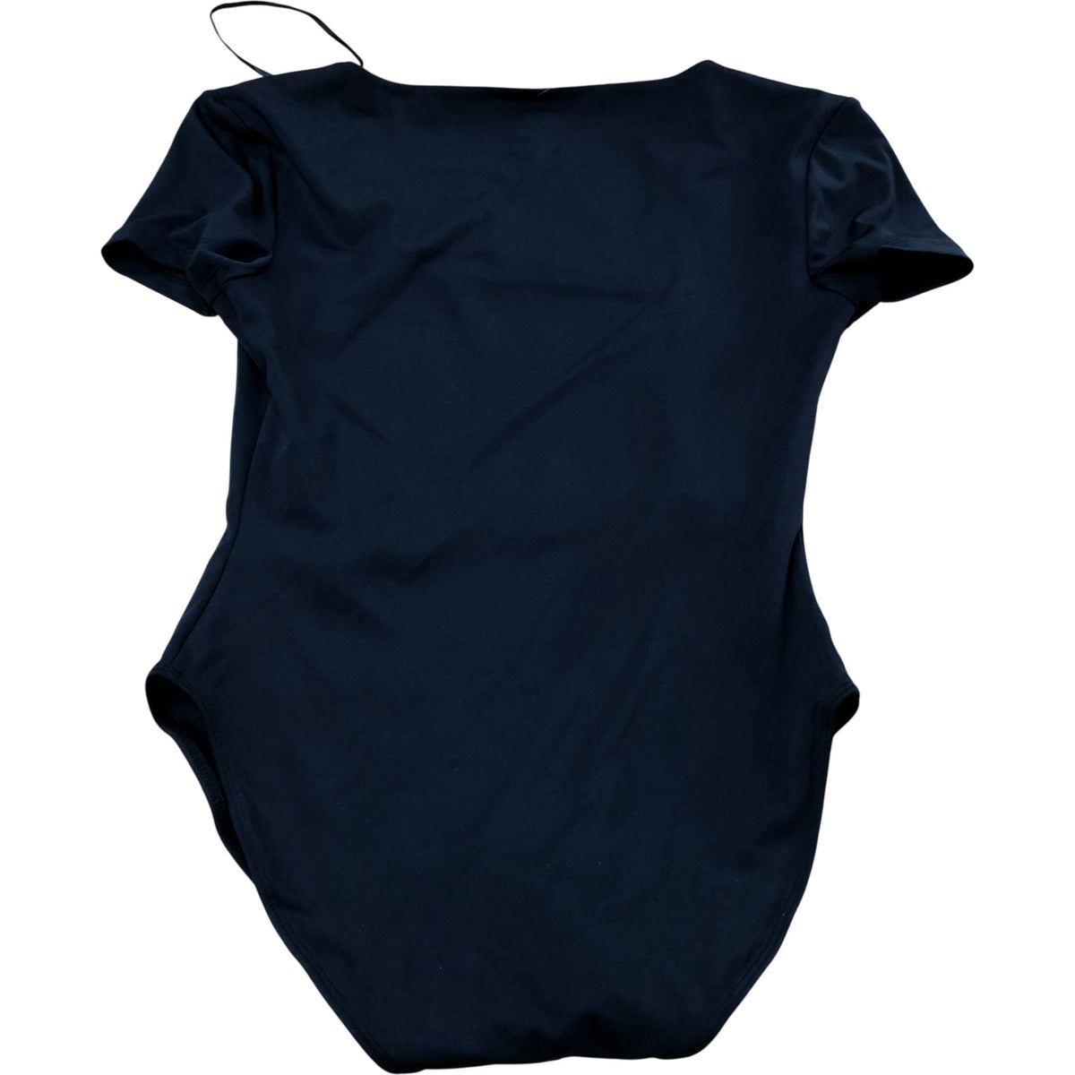 River Island Bodysuit Black UK8 Women's Short Sleeve Polyester Blend Fashion