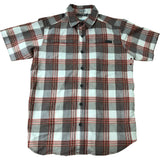 Columbia Short Sleeve Shirt S/P Men's Check Plaid Casual Outdoor Red Brown