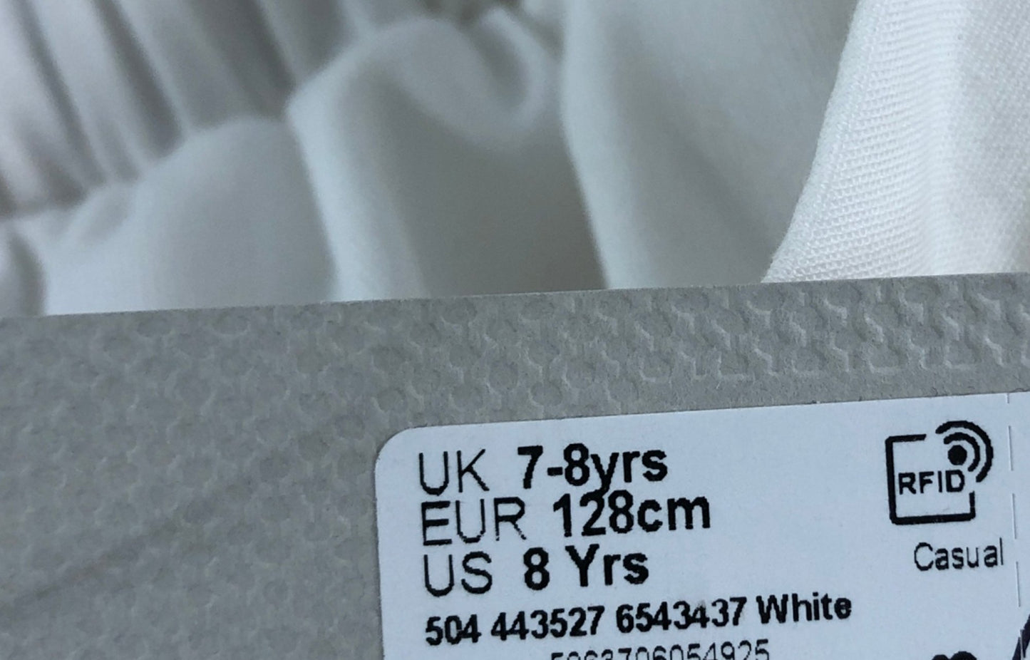 River Island Girls White Skirt  7-8 Years Casual Lightweight Summer