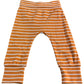Mini Cuddles Striped Trousers 3-6 Months Baby Orange Cotton Comfortable