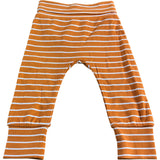 Mini Cuddles Striped Trousers 3-6 Months Baby Orange Cotton Comfortable