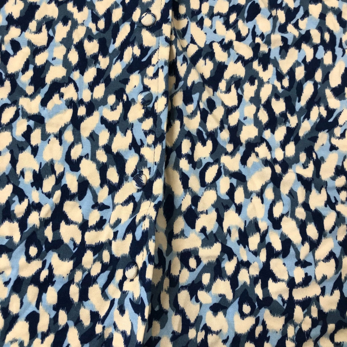 Crew Clothing Company Sleeveless Dress Size 16 Women's Floral Print Blue Cream