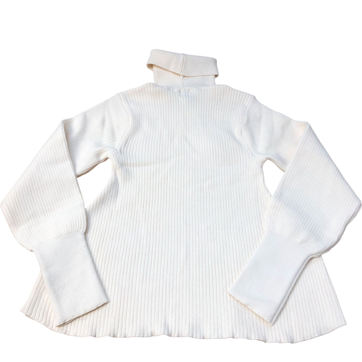River Island Cream Ribbed Roll Neck Jumper Women's Sweater