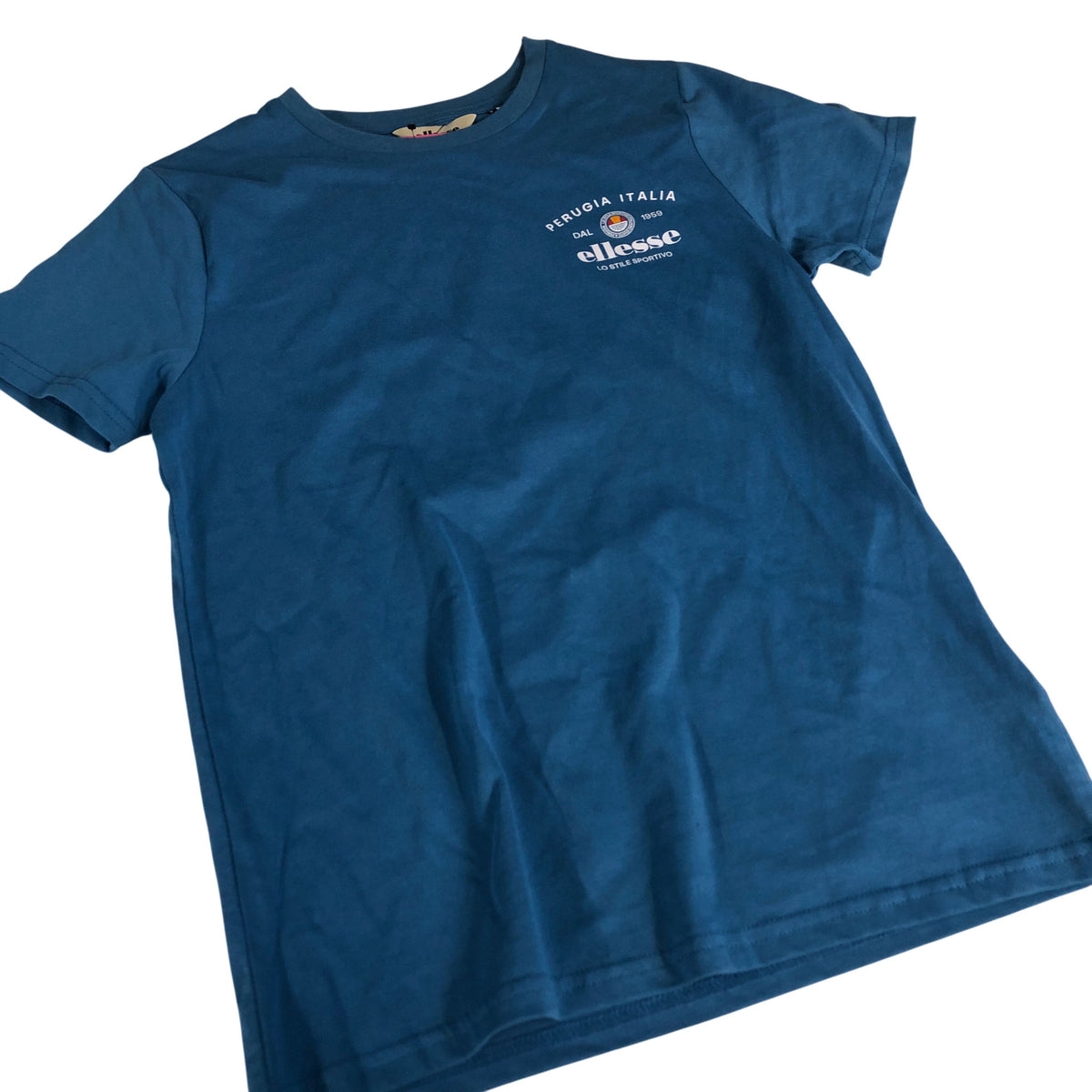 ellesse Issac T-Shirt Blue Short Sleeve Cotton Casual Wear 12-13 Years