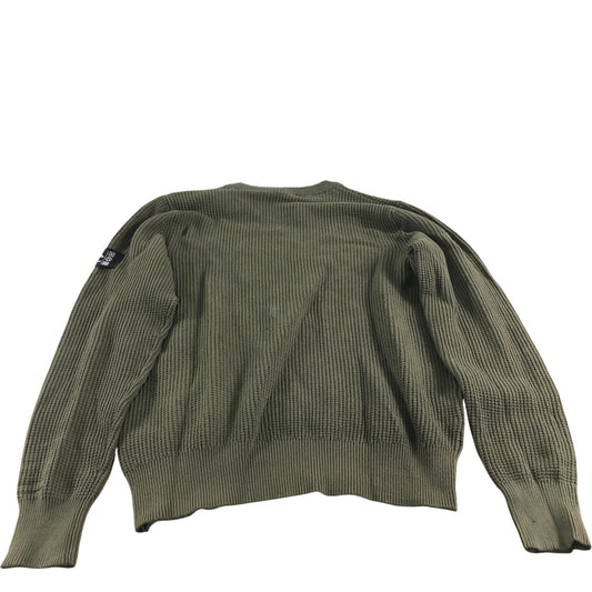 Bench Olive Green Knitted Jumper Long Sleeve Casual Wear Large