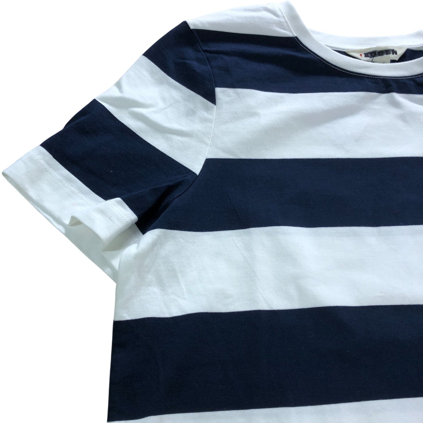 Branded Navy Striped Mini T-Shirt Dress - Size 12R