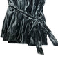 Wrap Coat Size 18 Women's Velour Dark Teal Long Sleeve Tie Belt