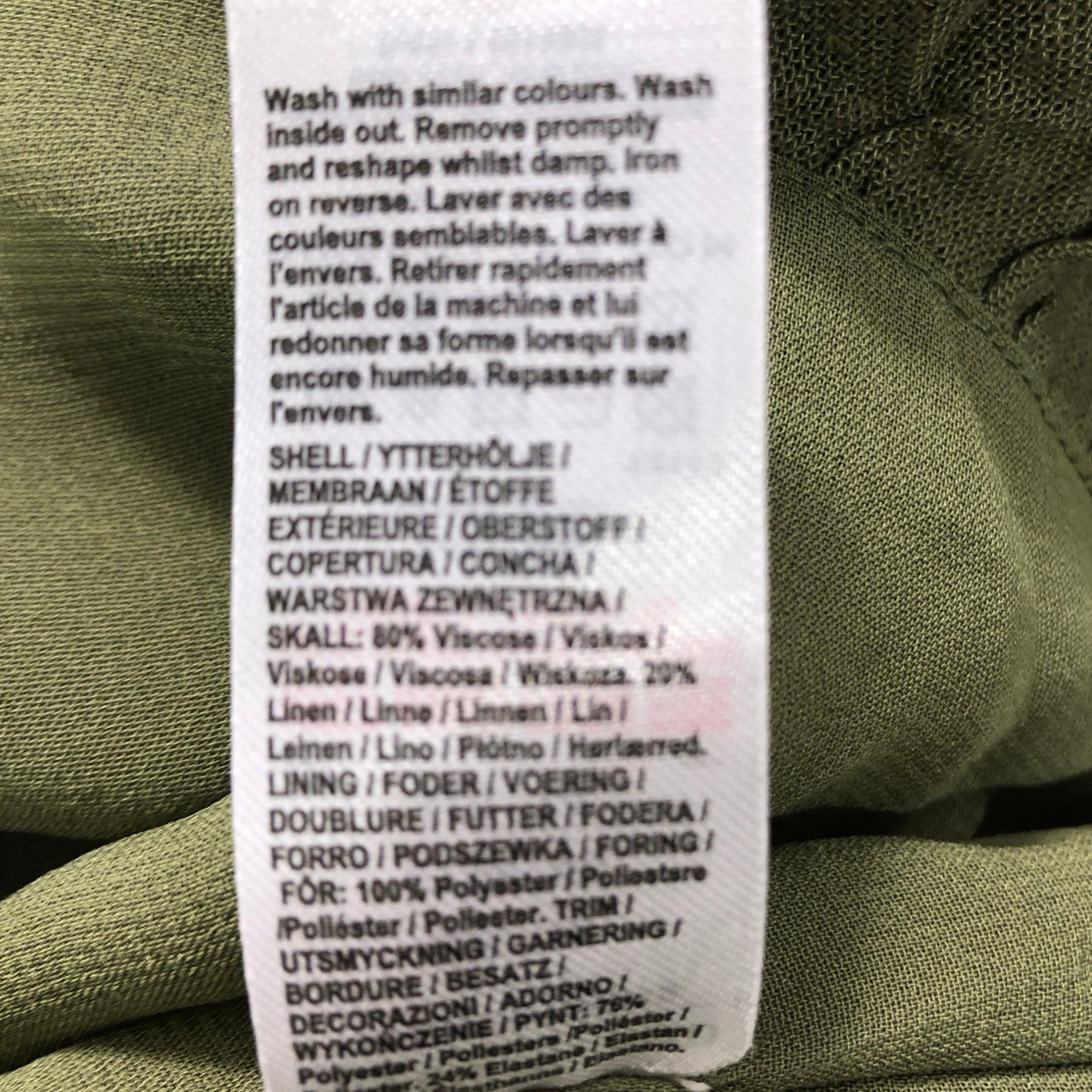 River Island Khaki Summer Satin Dress UK14 Women's Casual Relaxed Fit Green