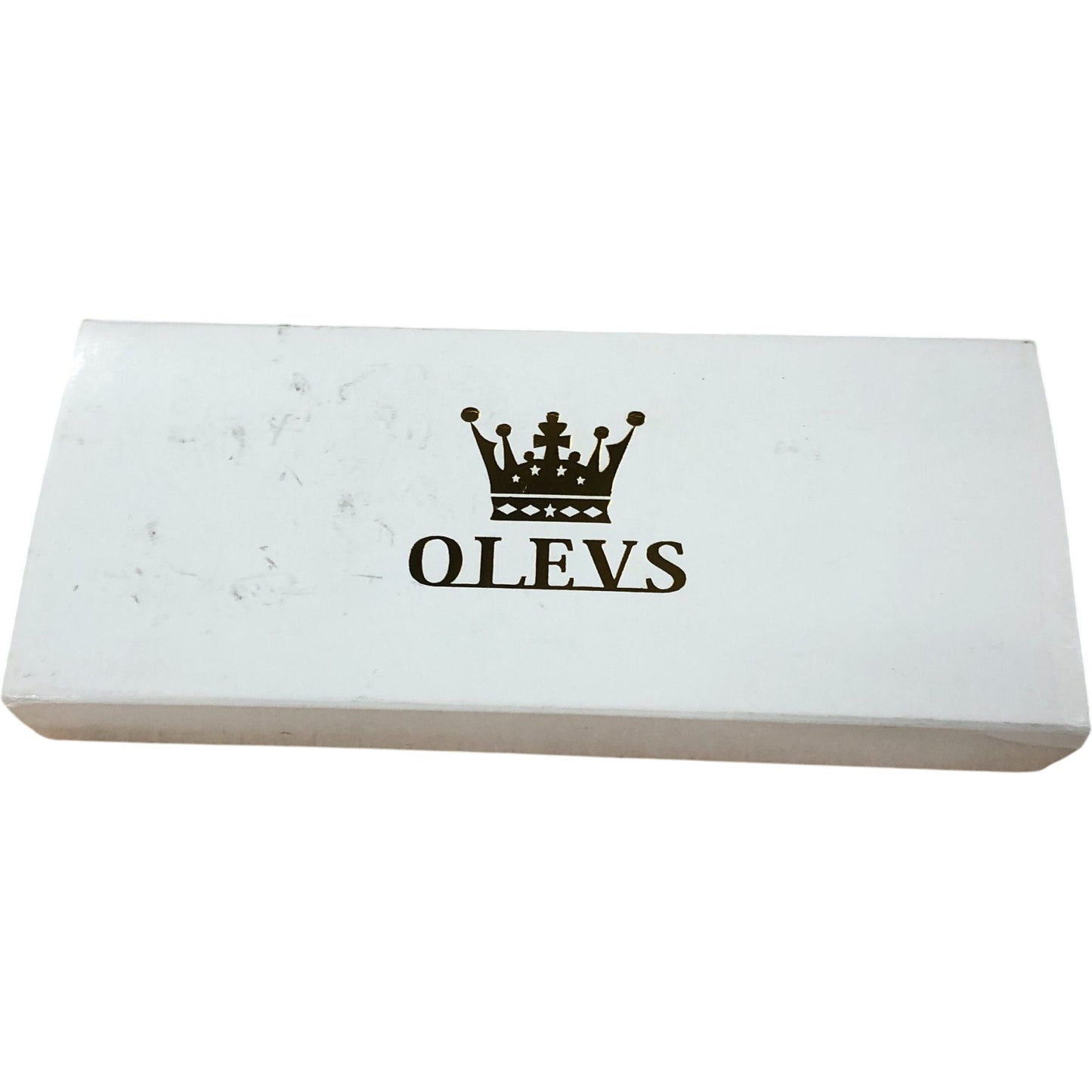 OLEVS Chronograph Watch Water Resistant 30m Men's Black Strap Silver 2875