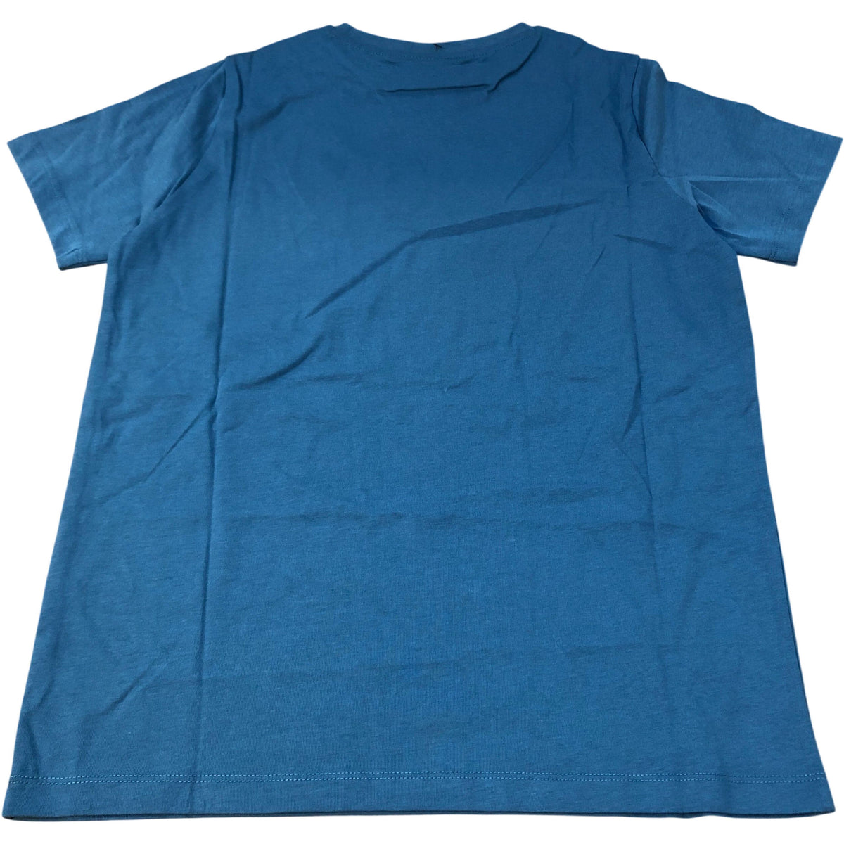 T-Shirt Men's Blue Cotton Short Sleeve Casual Wear Size 12-13 Years