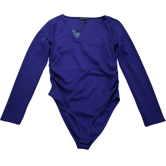 River Island Long Sleeve Bodysuit Top Purple