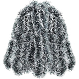 Christmas Tinsel Dark & Green White Party Decoration 10m