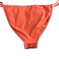 River Island Crochet Bikini Bottom UK16 Women's Orange Tie Side Swimwear