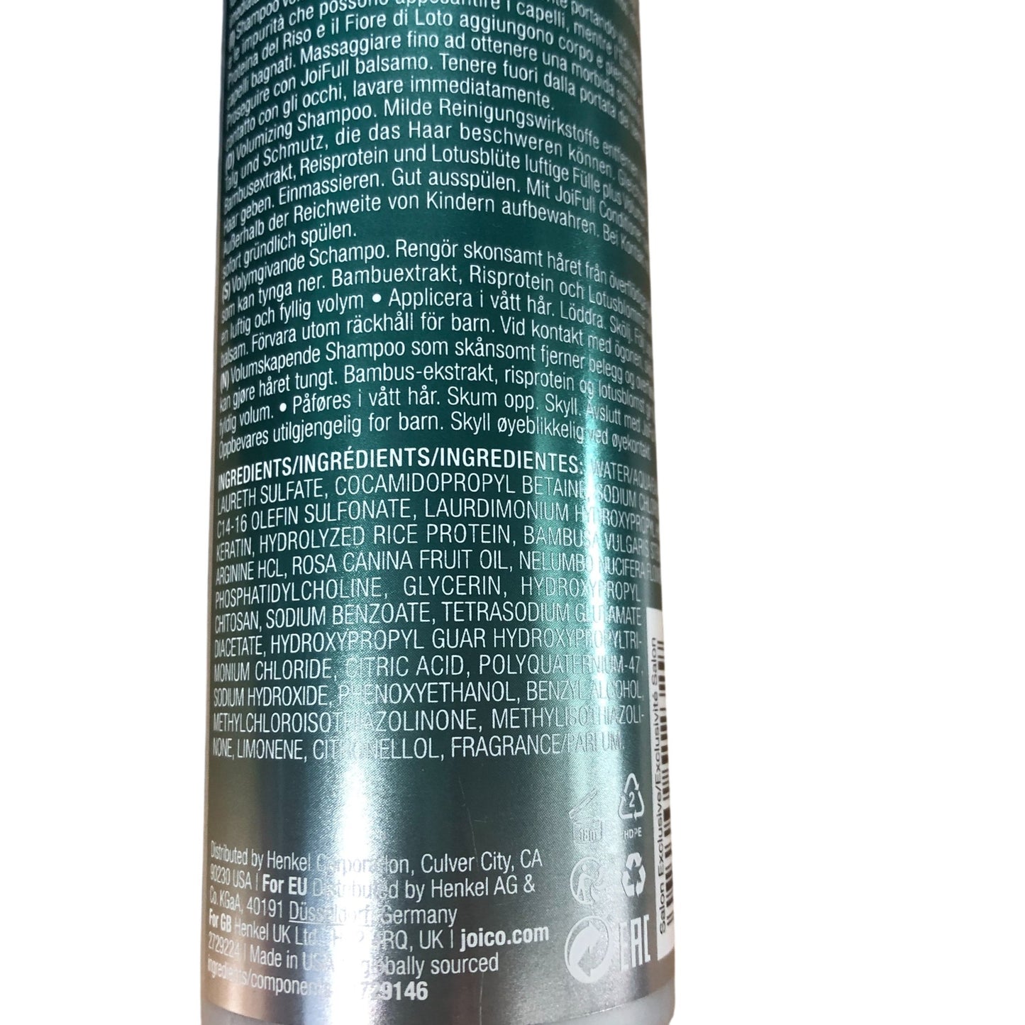 Joico JoiFull Volumizing Shampoo 300ml for Plump Long Lasting Fullness