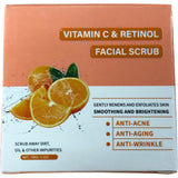 Vitamin C Retinol Facial Scrub 100g Anti Acne Anti Aging Exfoliating Cleanser