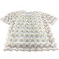 River Island Girls T-Shirt 7-8 Years Cream Frilled