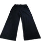 River Island Women's Wide Leg Trousers Cotton Blend Navy Casual Style UK12